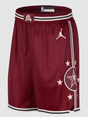 2024 West All star game shorts red